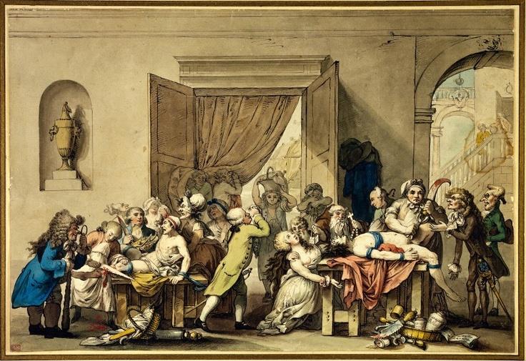 The Operating Theater by Johann Heinrich Ramberg